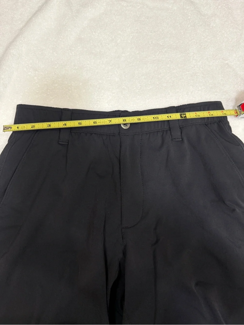 Under Armour Men’s Black Hybrid Shorts with Red Waistband
